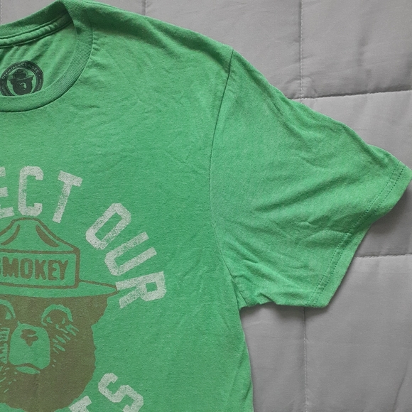 Smokey Bear Protect Our Forests Officially Licensed Graphic Tee Men's Medium - Picture 3 of 7